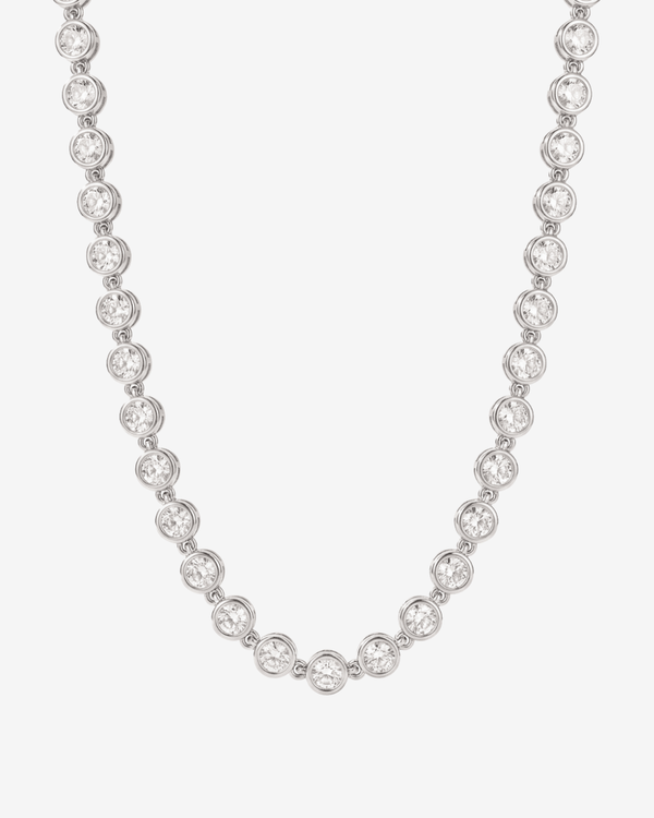 Daisy - Bezel tennis Necklace - Stainless steel