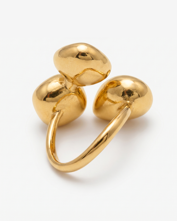 Linde - Three stone ring - Stainless steel
