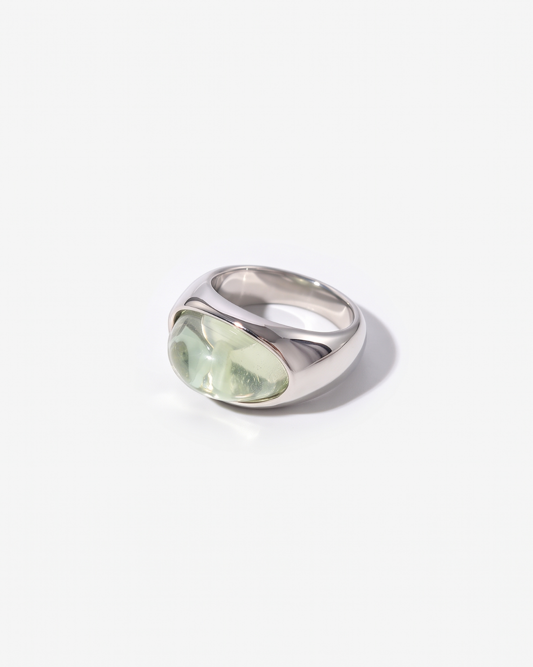 Forlì - Chunky cabochon dome ring - Stainless steel