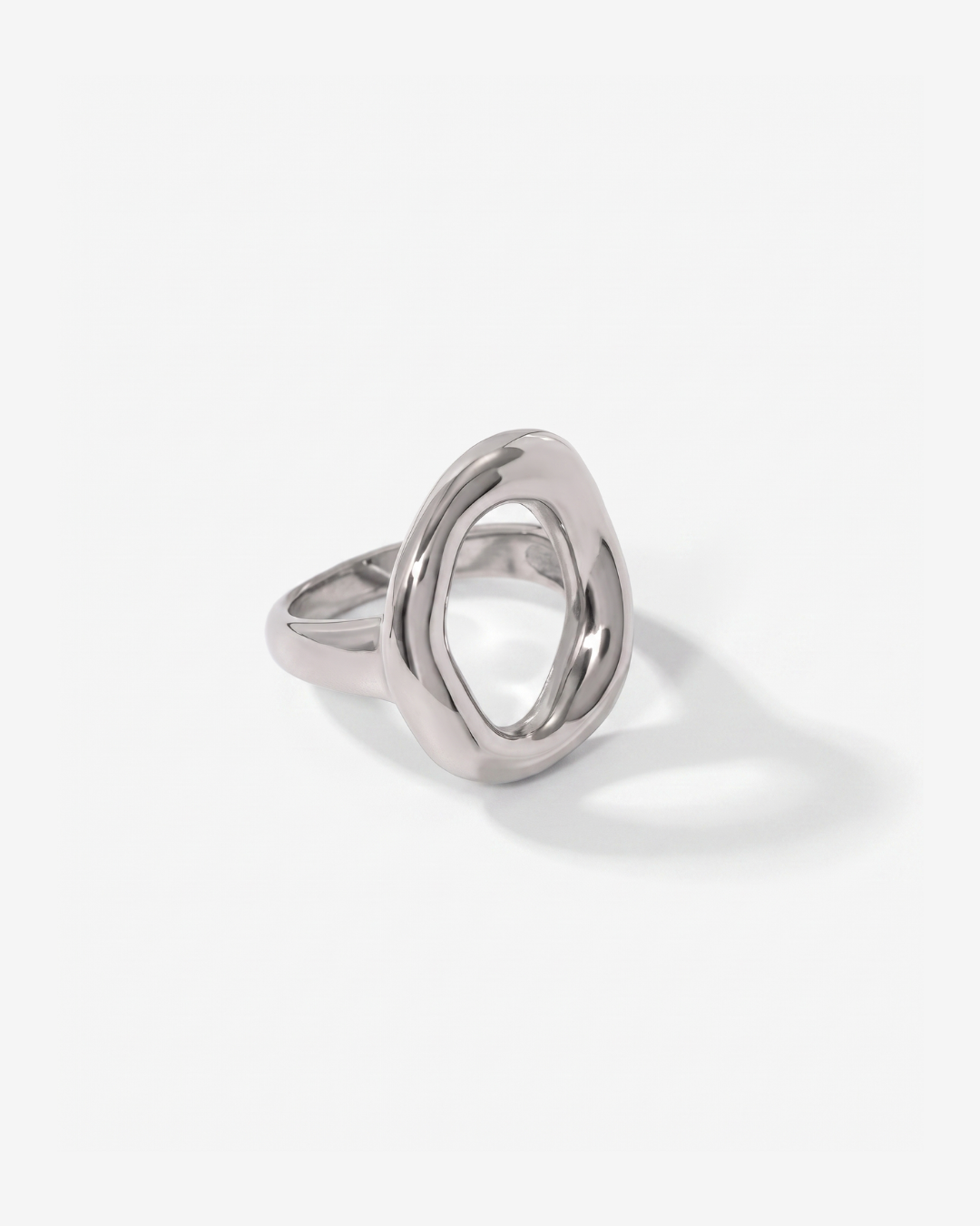 Salerno - Open circle ring - Stainless steel