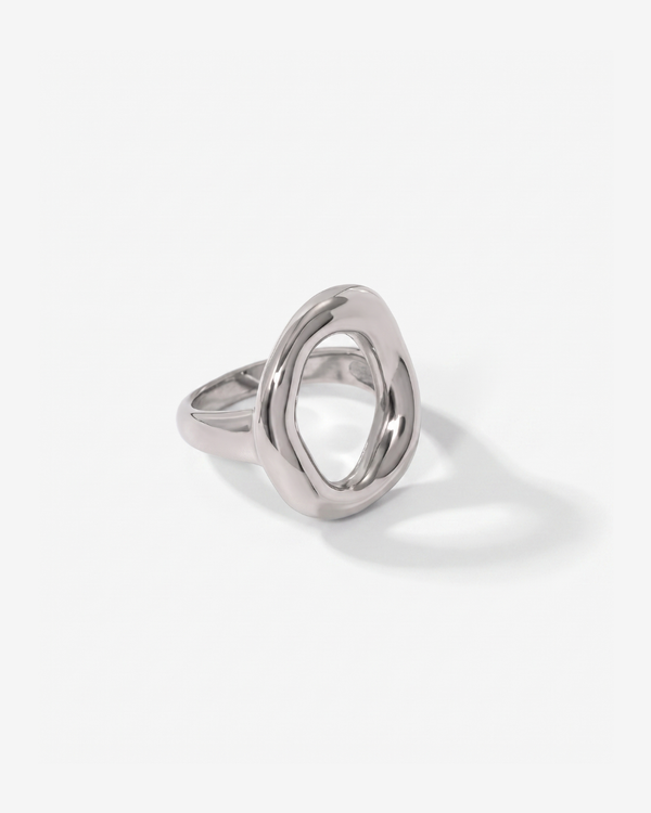 Salerno - Open circle ring - Stainless steel