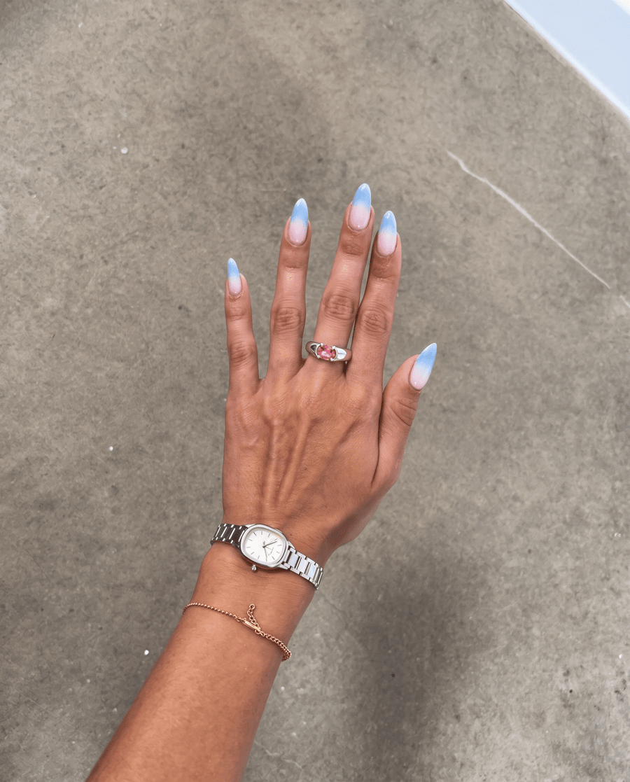 Ada - Stone ring - Stainless steel