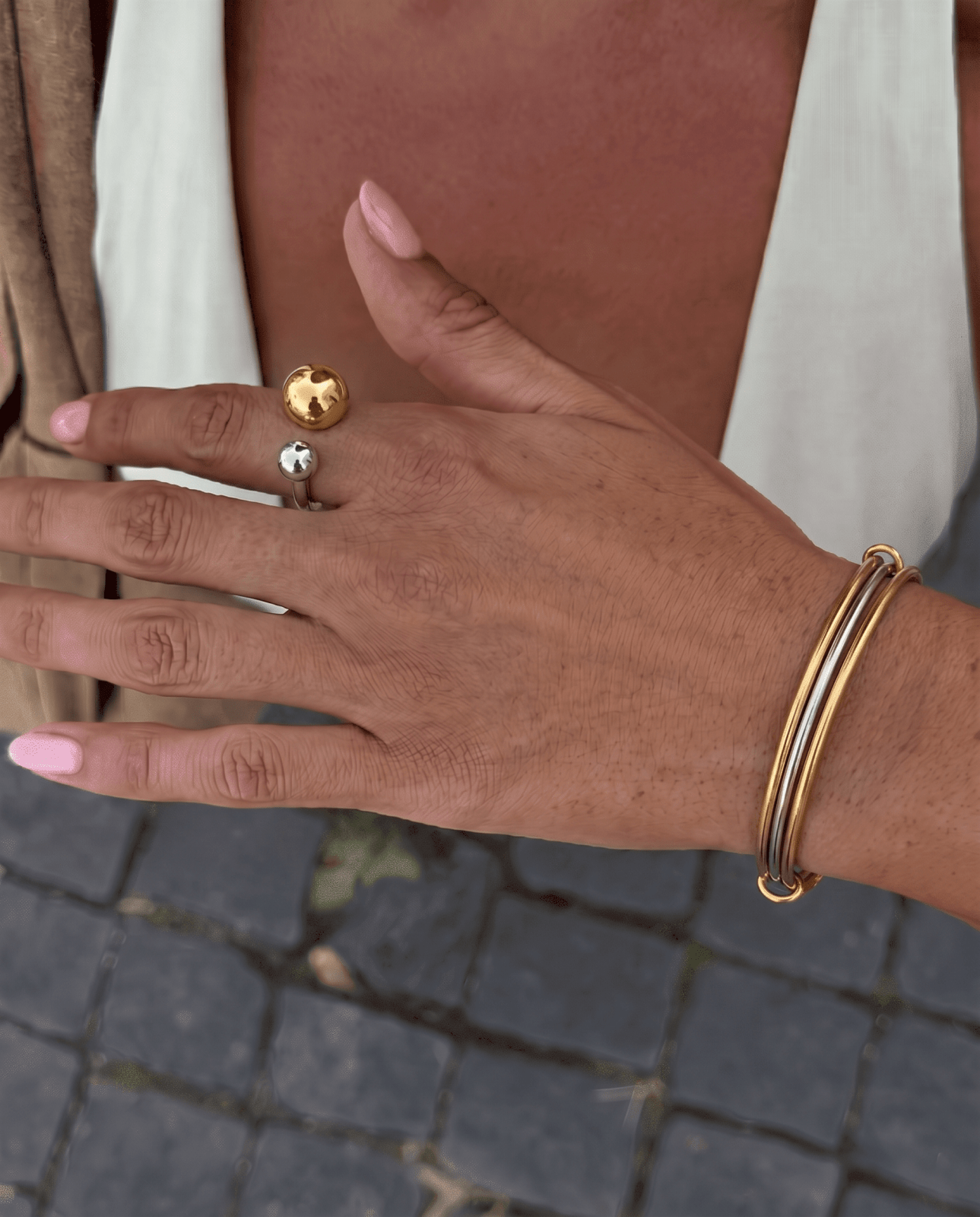 Adela ring - Opulaire - WATERPROOF jewelry - 7-adjustable -