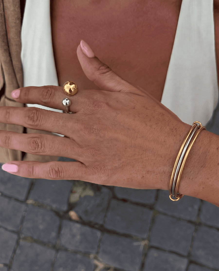 Adela - Open ring - Stainless steel