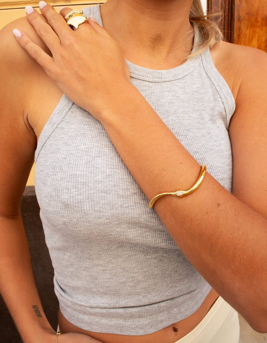 Adina - Bangle bracelet - Stainless steel