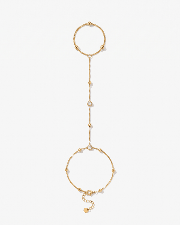 Agnes - Hand chain bracelet - Stainless steel - Opulaire - WATERPROOF jewelry - 