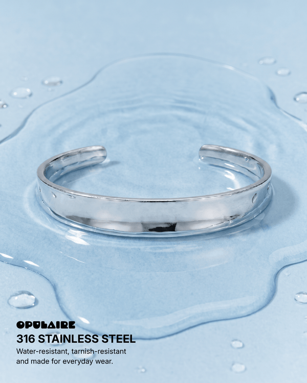 Altamura - Cuff bracelet - Stainless steel - Opulaire - WATERPROOF jewelry - 