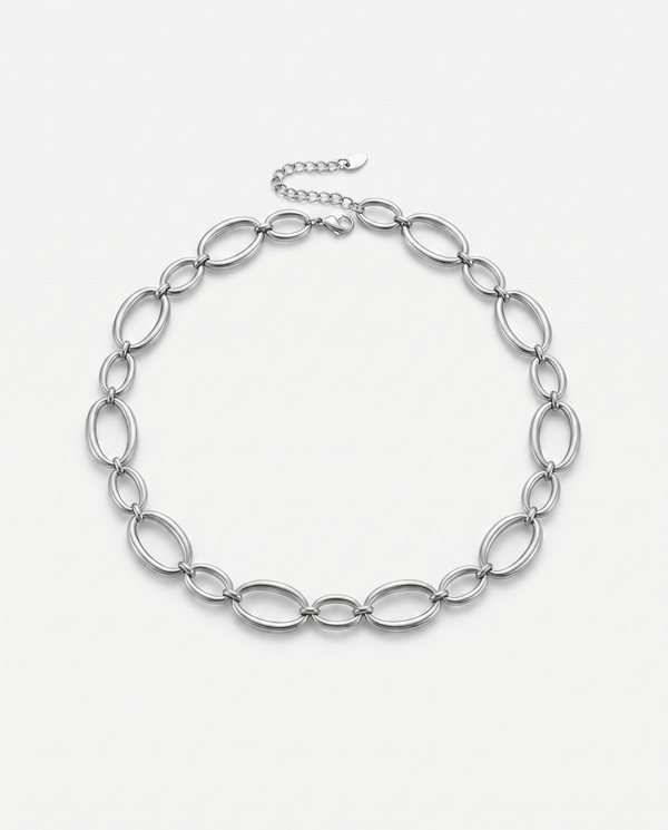 Aluna - Chunky chain necklace - Stainless steel - Opulaire - WATERPROOF jewelry - 