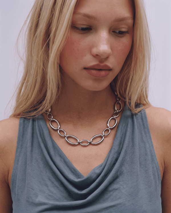 Aluna - Chunky chain necklace - Stainless steel - Opulaire - WATERPROOF jewelry - 