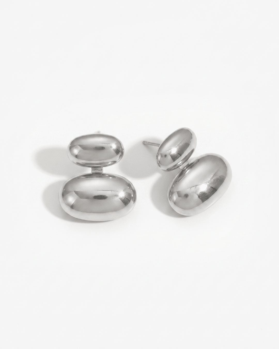 Amber - Ear jacket earrings - Stainless steel - Opulaire - WATERPROOF jewelry - 