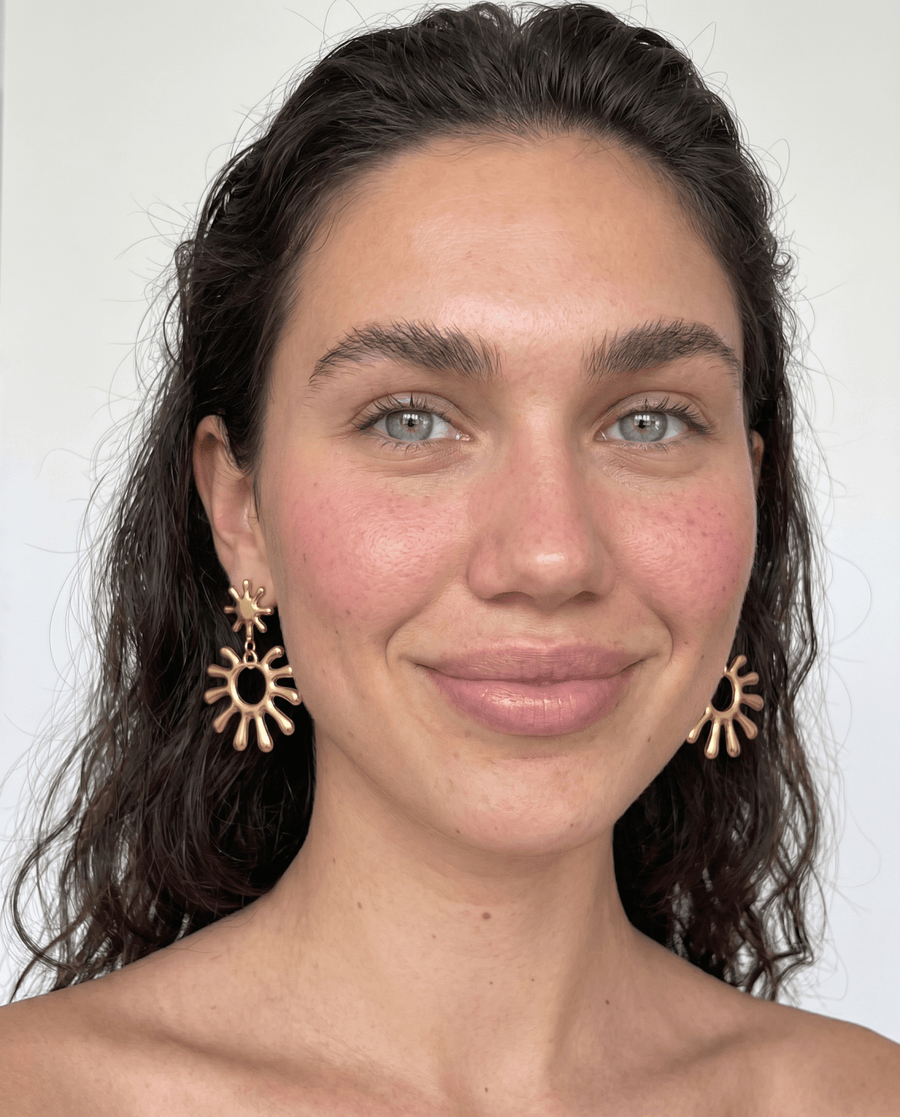 Amina - Drop earrings - Stainless steel