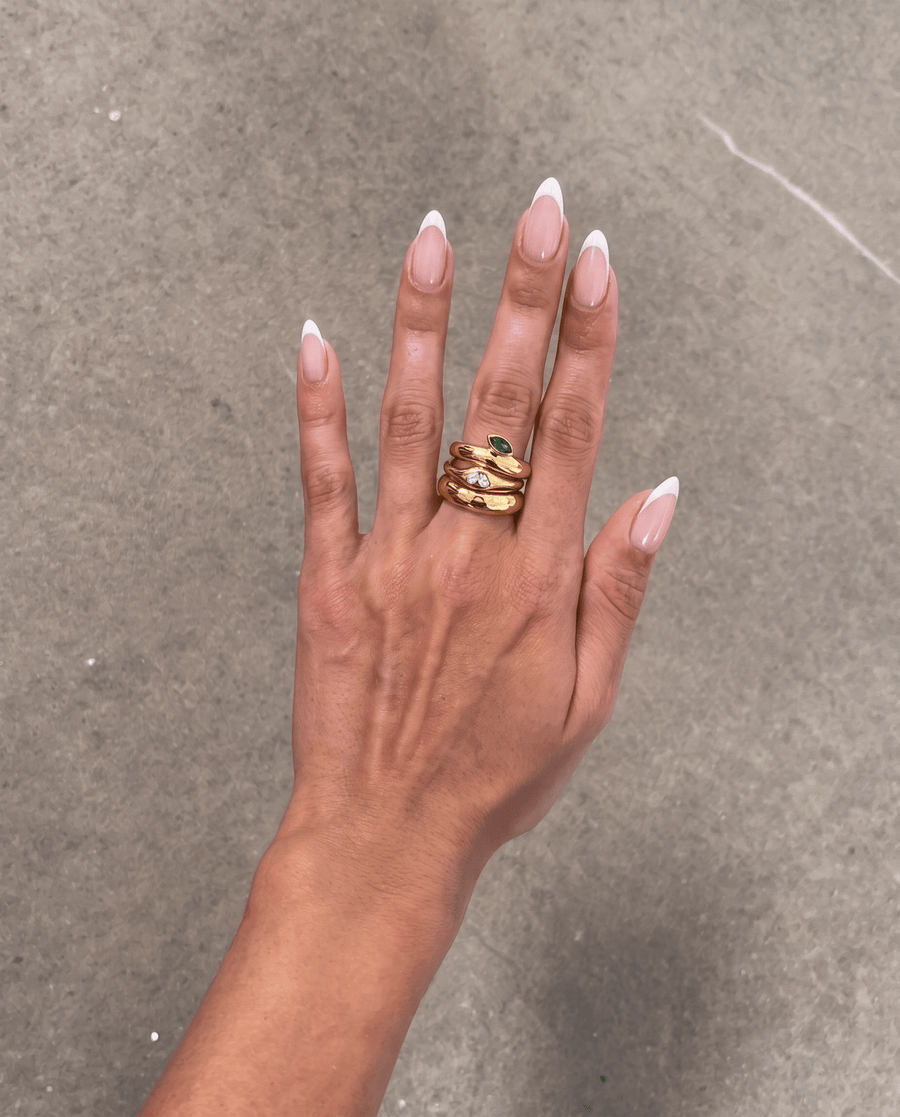 Apple - Stackable ring - Stainless steel