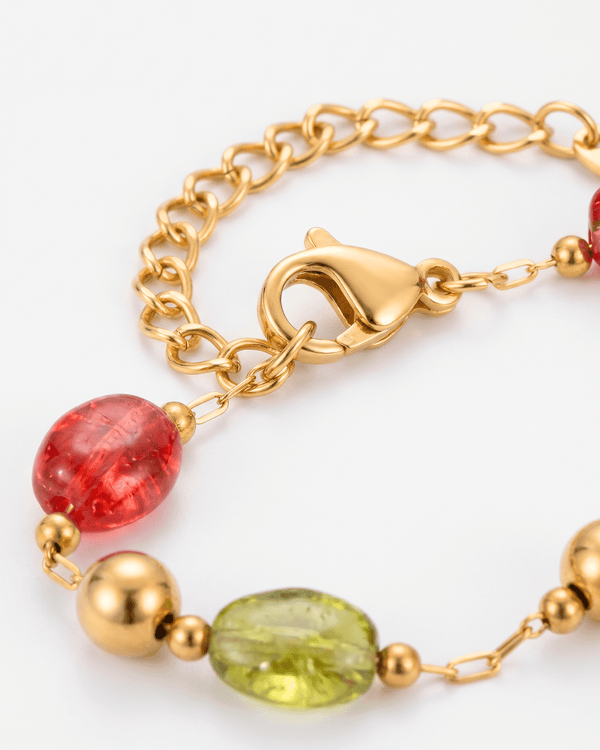 Astoria - Stone link bracelet - Stainless steel - Opulaire - WATERPROOF jewelry - 