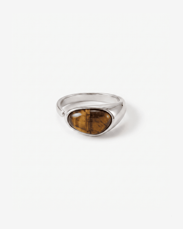 Aurora - Open stone ring - Stainless steel - Opulaire - WATERPROOF jewelry - EU 54 -