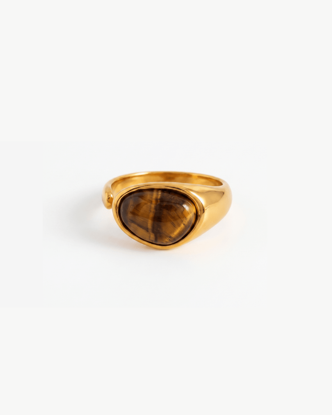Aurora - Open stone ring - Stainless steel - Opulaire - WATERPROOF jewelry - EU 54 -