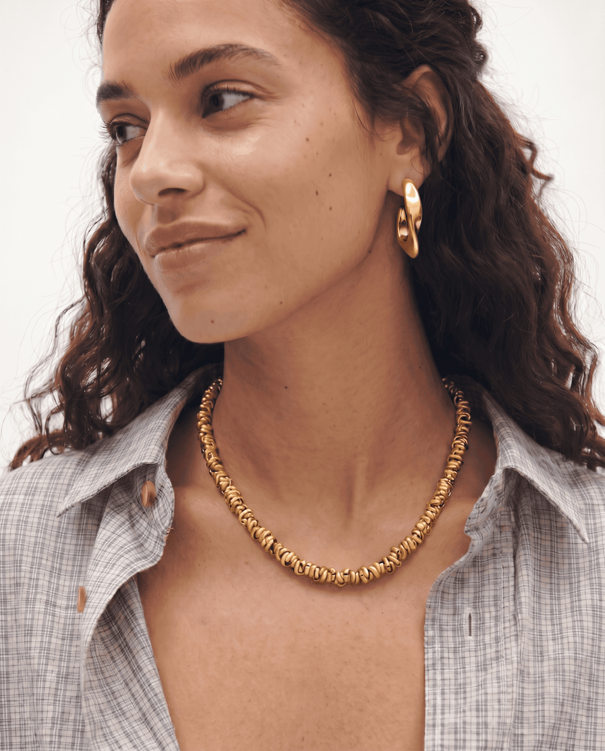 Bea - Dainty link necklace - Stainless steel - Opulaire - WATERPROOF jewelry - 