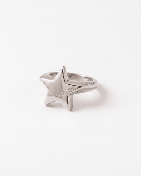 Blessing - Chunky star ring - Stainless steel - Opulaire - WATERPROOF jewelry - EU 52 -