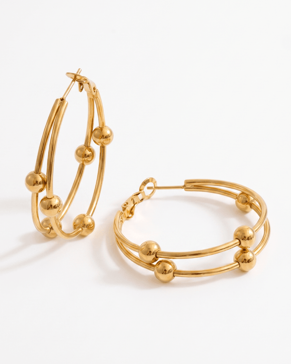 Bree hoop earrings - Opulaire - WATERPROOF jewelry - 