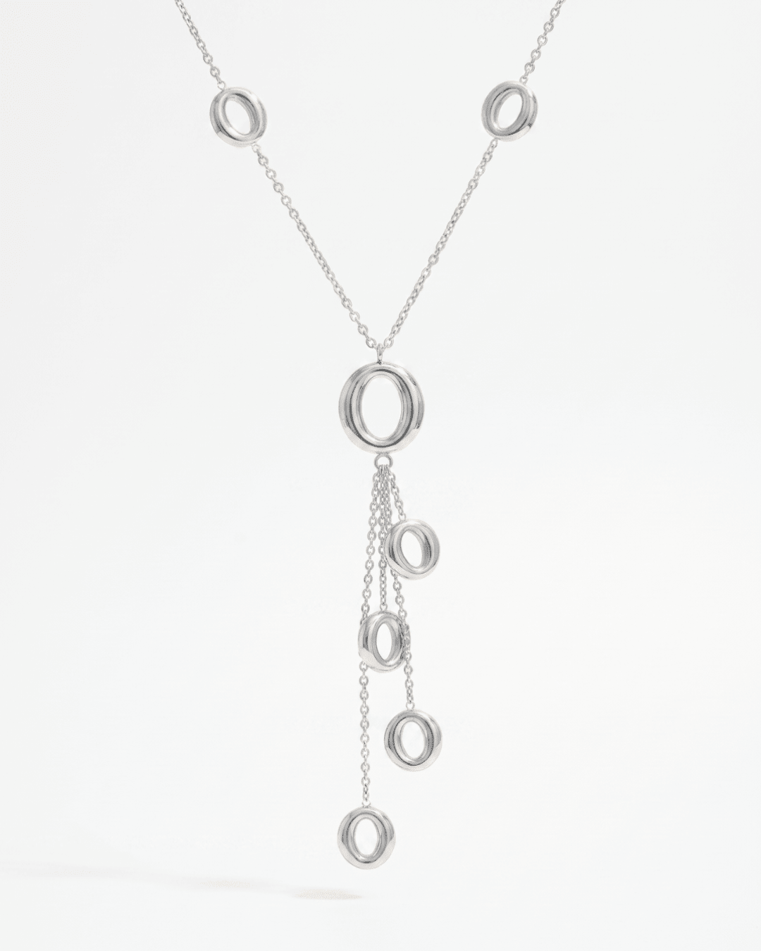 Canergie - Lariat Y-drop necklace - Stainless steel - Opulaire - WATERPROOF jewelry - 
