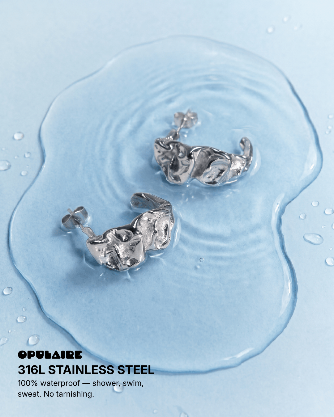 Caserta earrings - Opulaire - WATERPROOF jewelry - 