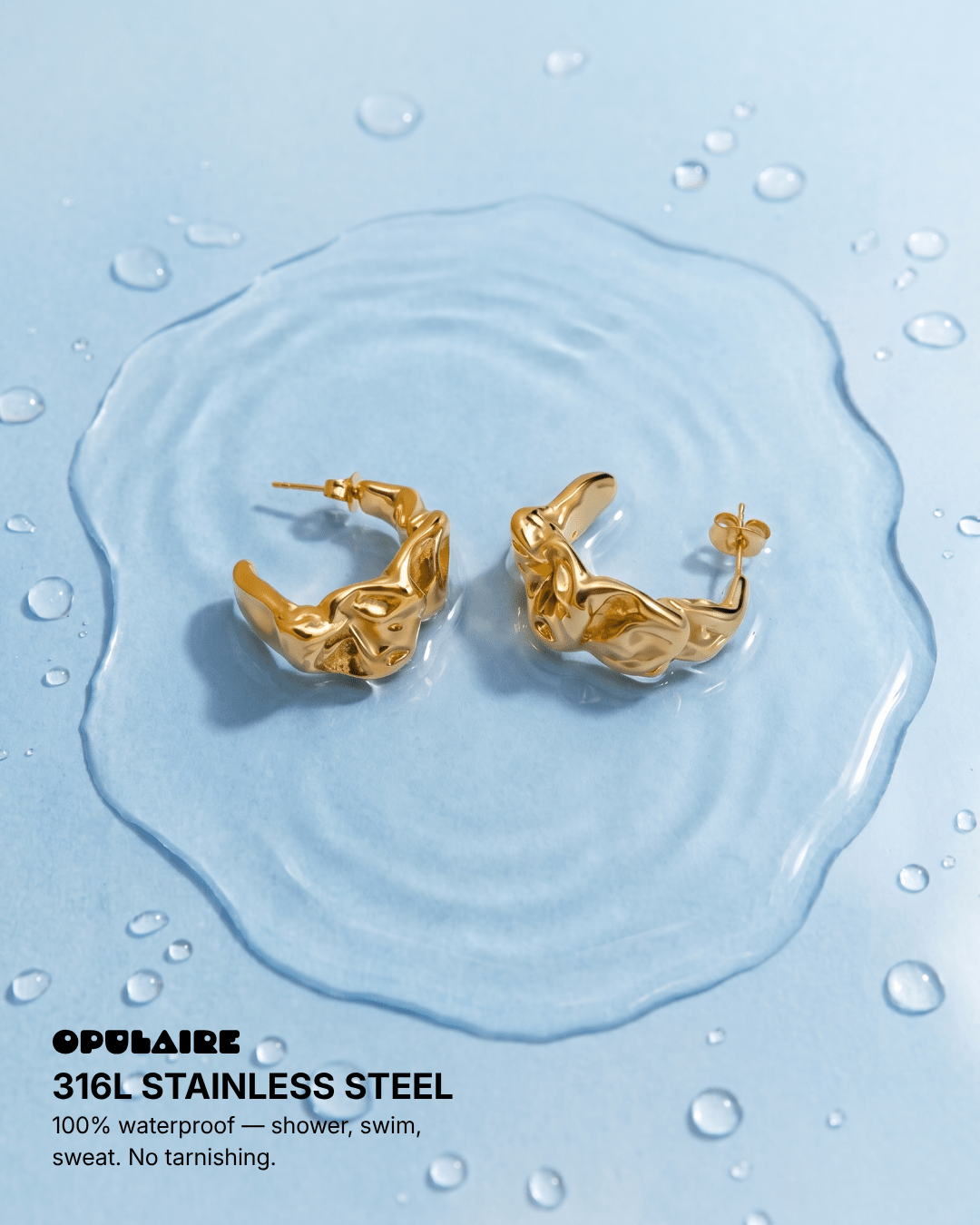 Caserta earrings - Opulaire - WATERPROOF jewelry - 