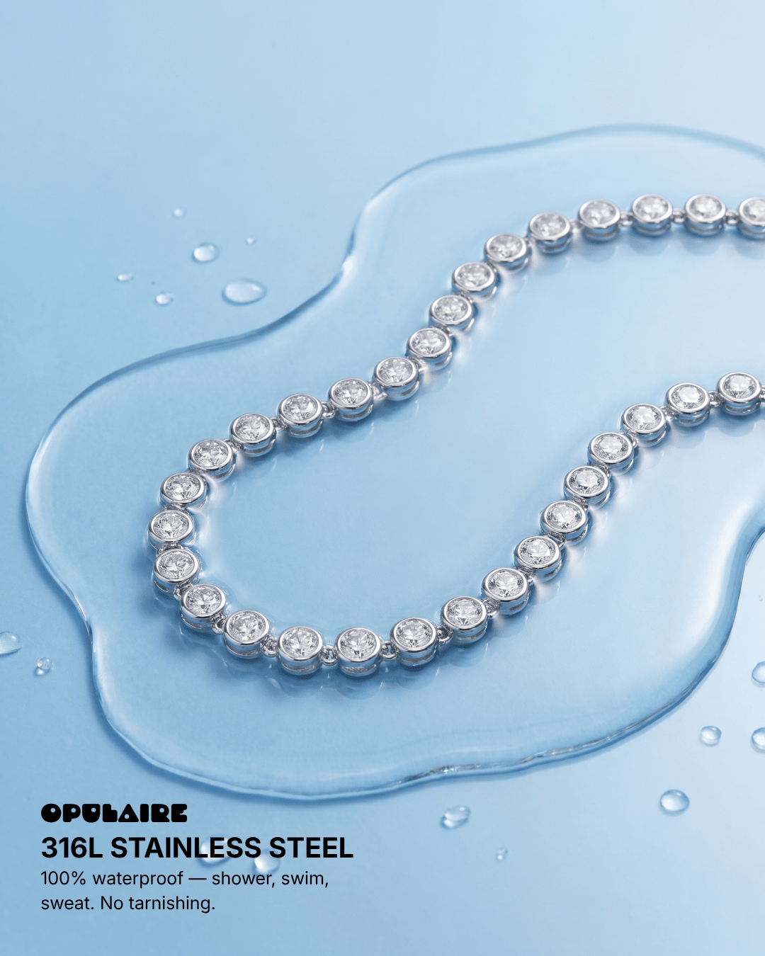 Daisy necklace - Opulaire - WATERPROOF jewelry - 