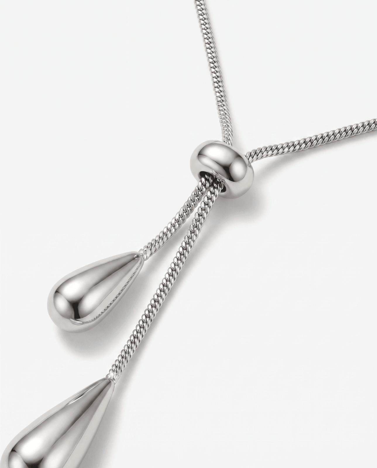 Emy - Adjustable pendant necklace - Stainless steel - Opulaire - WATERPROOF jewelry - 