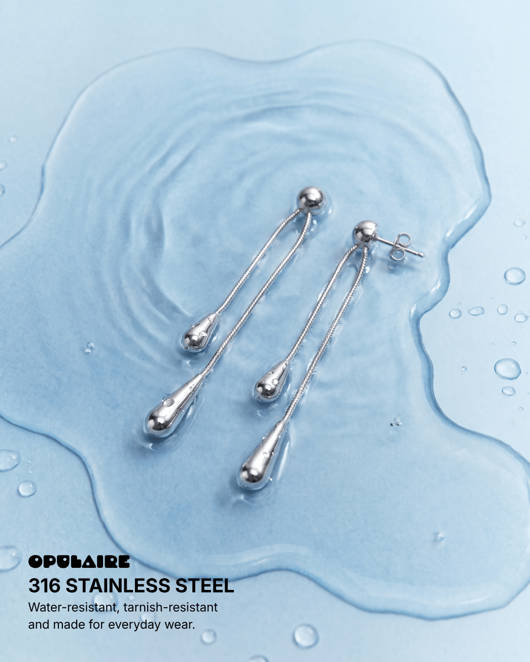 Emy earrings - Opulaire - WATERPROOF jewelry - 
