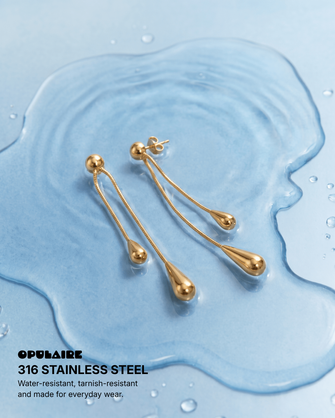 Emy earrings - Opulaire - WATERPROOF jewelry - 