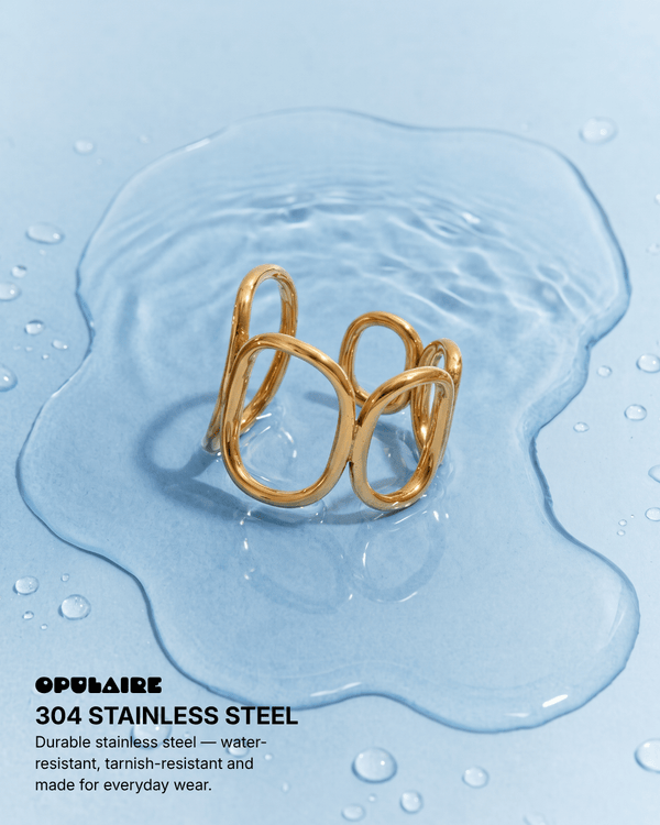 Eva ring - Opulaire - WATERPROOF jewelry - Adjustable -