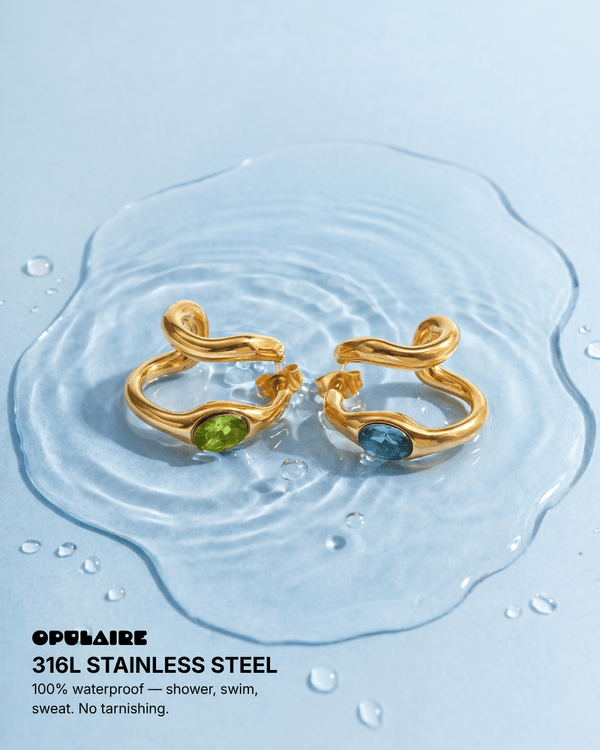 Evelina earrings - Opulaire - WATERPROOF jewelry - 