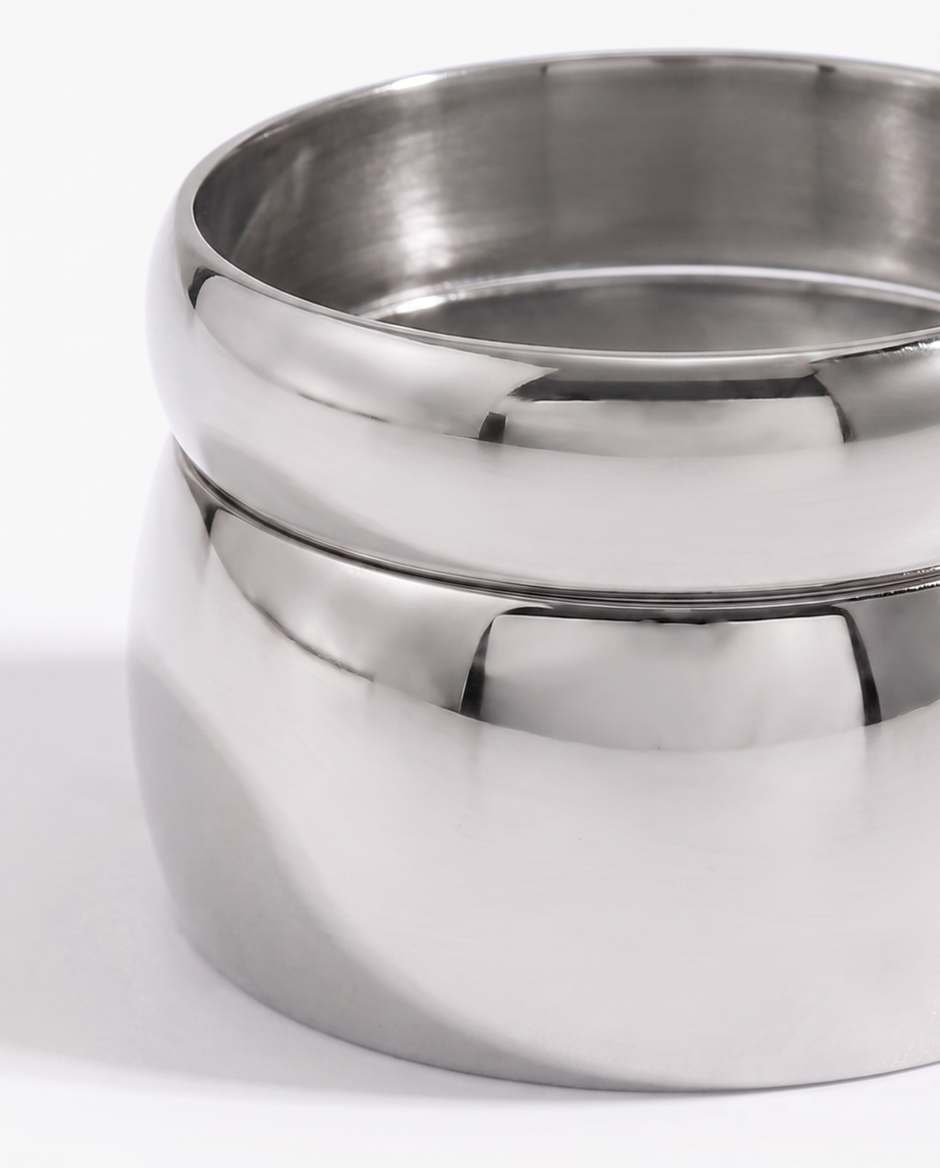 Nile - Chunky dome bangle - Stainless steel