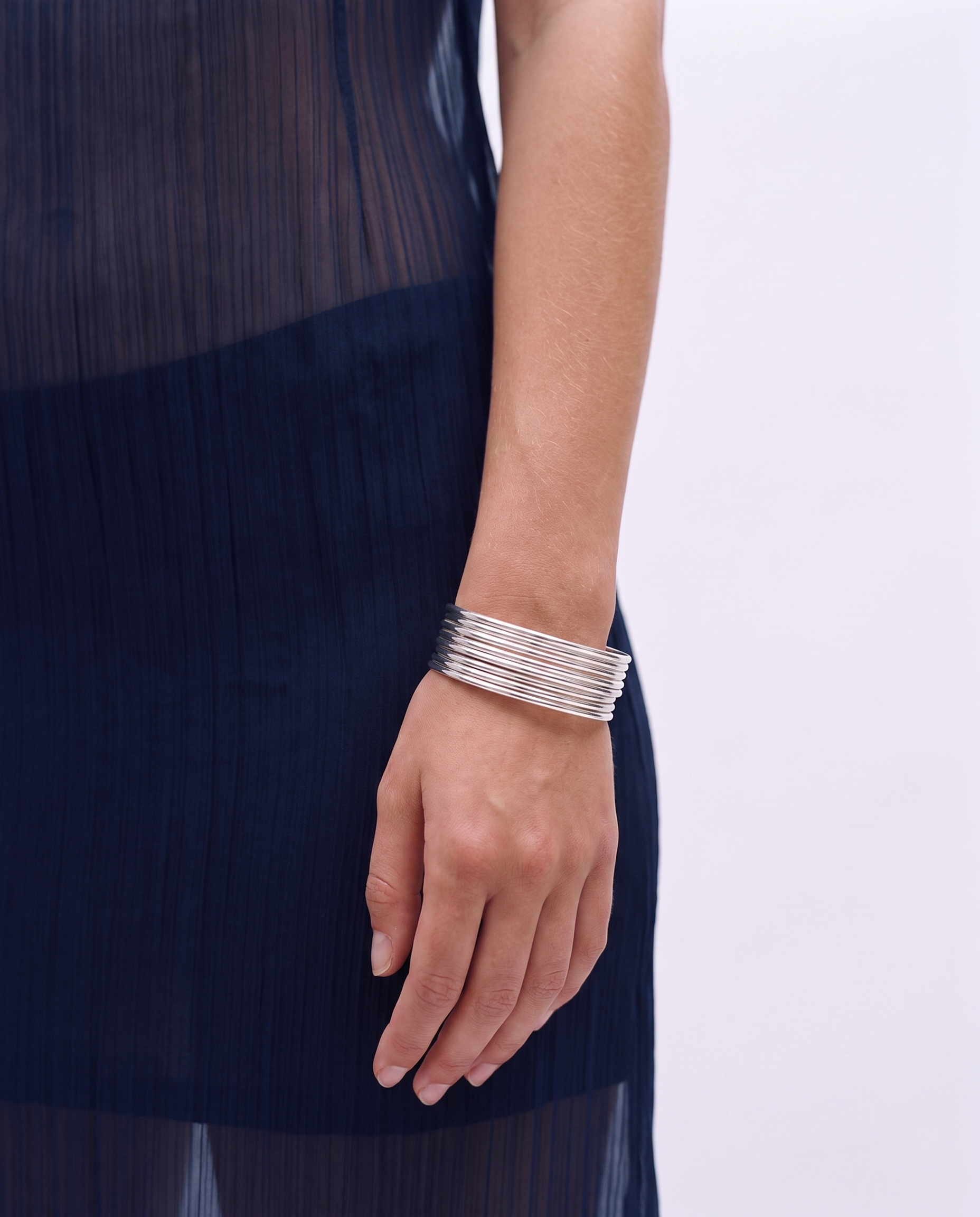 Hydi - Stackable bangle set bracelets - Stainless steel