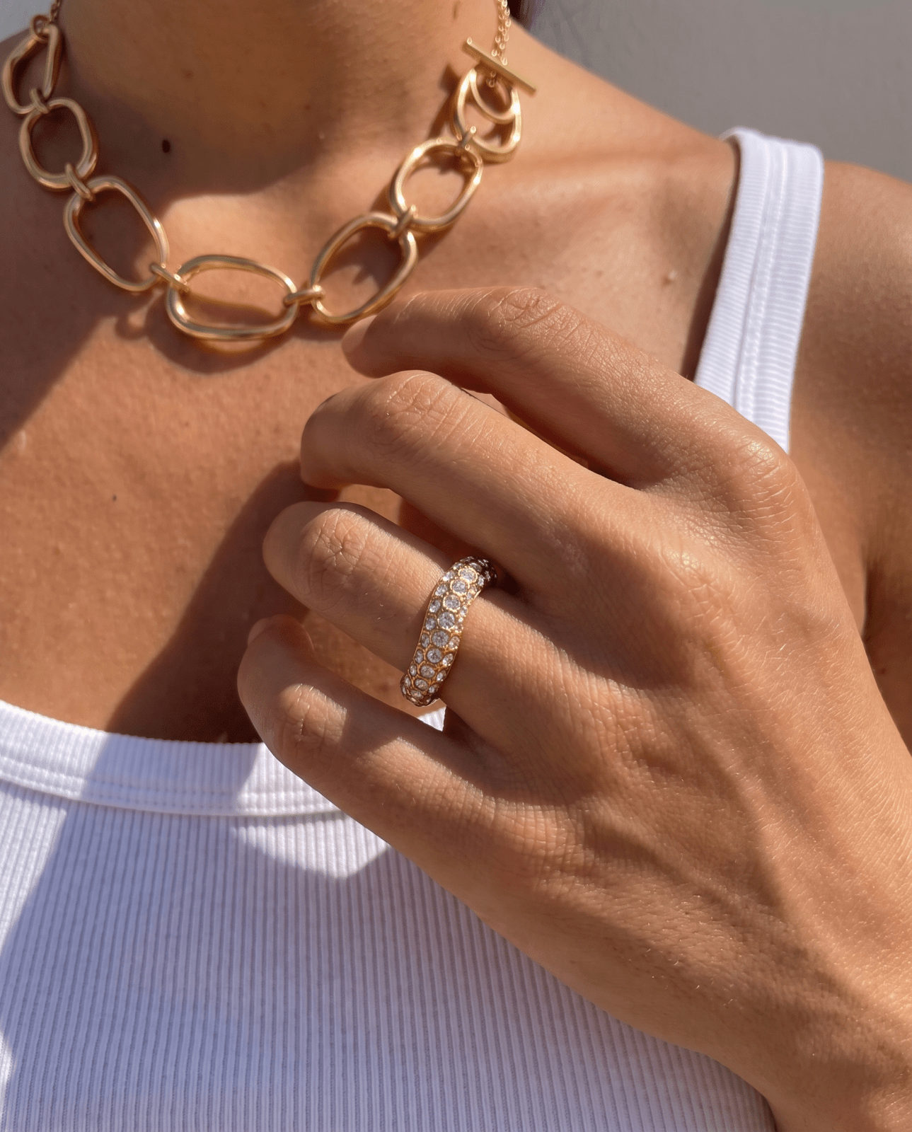 Hula - Stackable stones ring - Stainless steel - Opulaire - WATERPROOF jewelry - EU 54 -