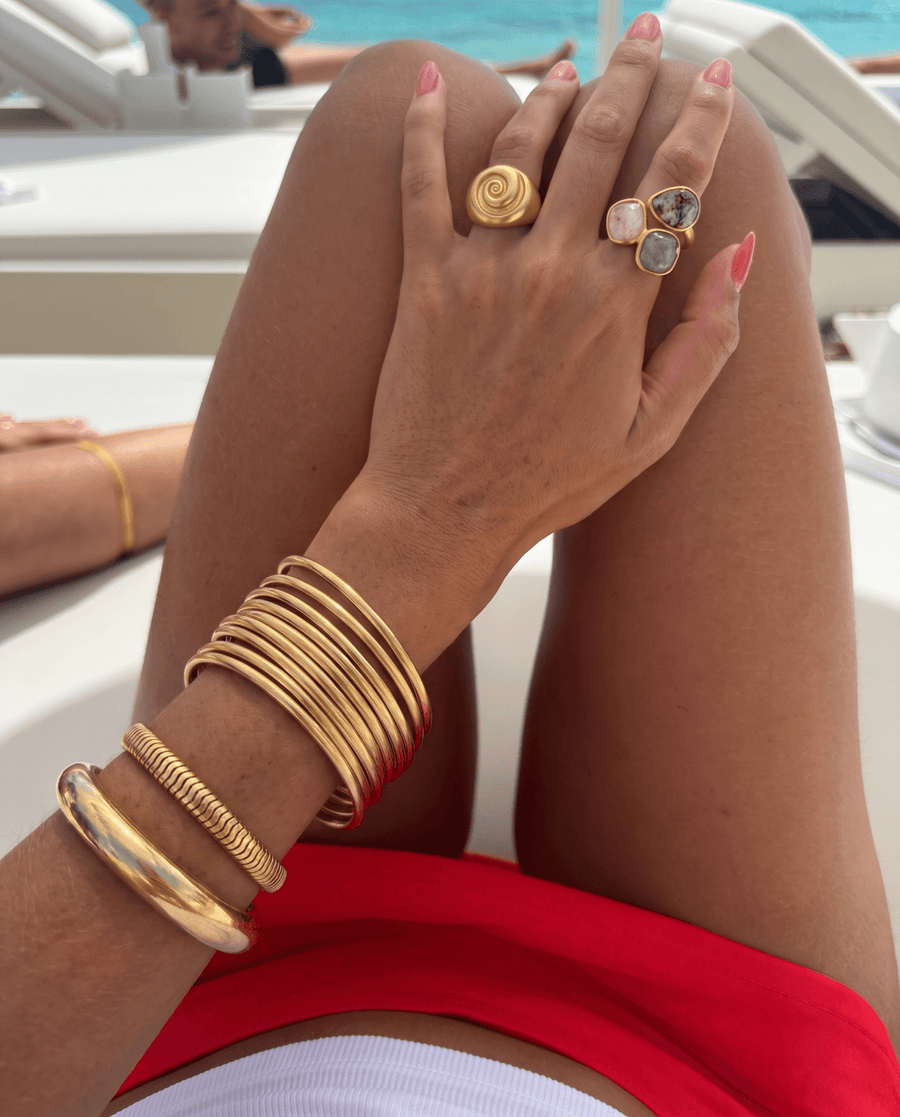 Nina - Tube bangle bracelet - Stainless steel