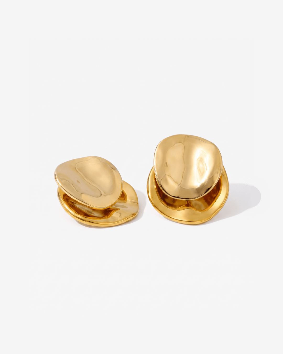 Sade - Statement stud earrings - Stainless steel - Opulaire - WATERPROOF jewelry - 