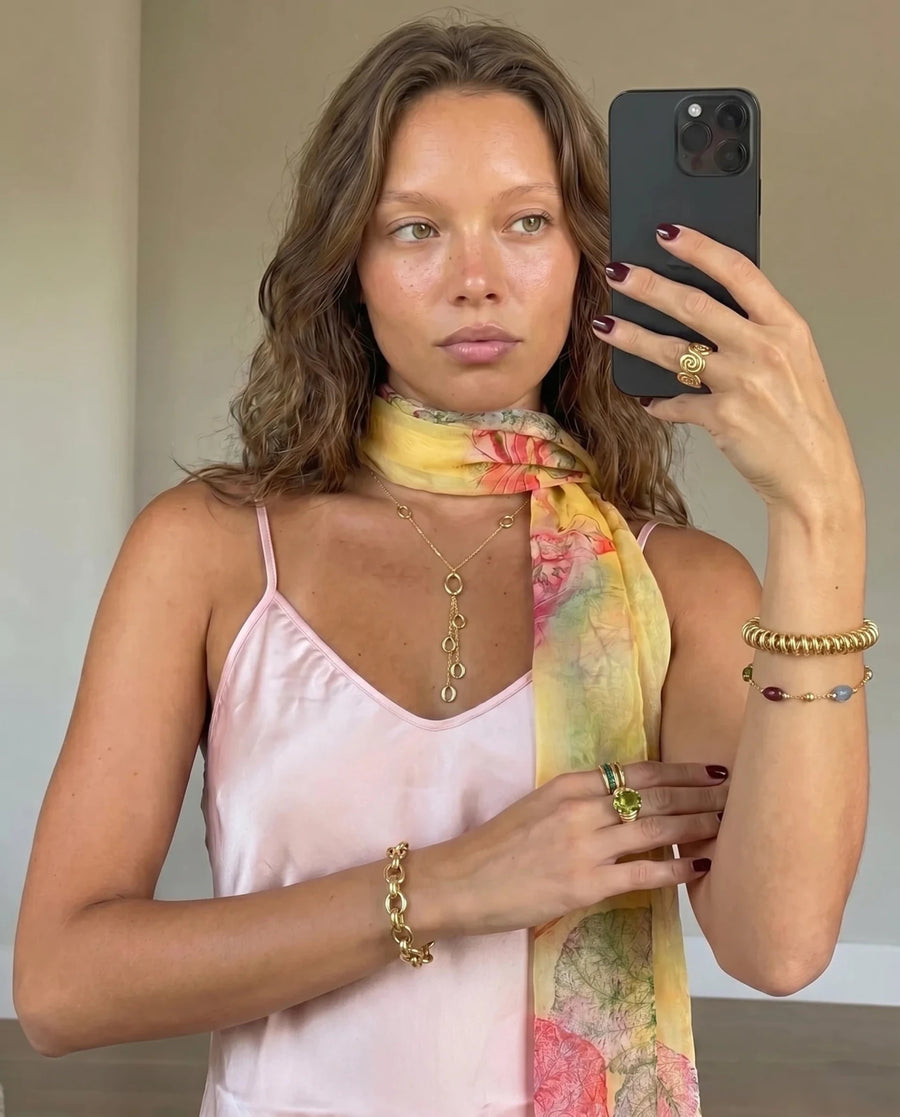 Canergie - Lariat Y-drop necklace - Stainless steel