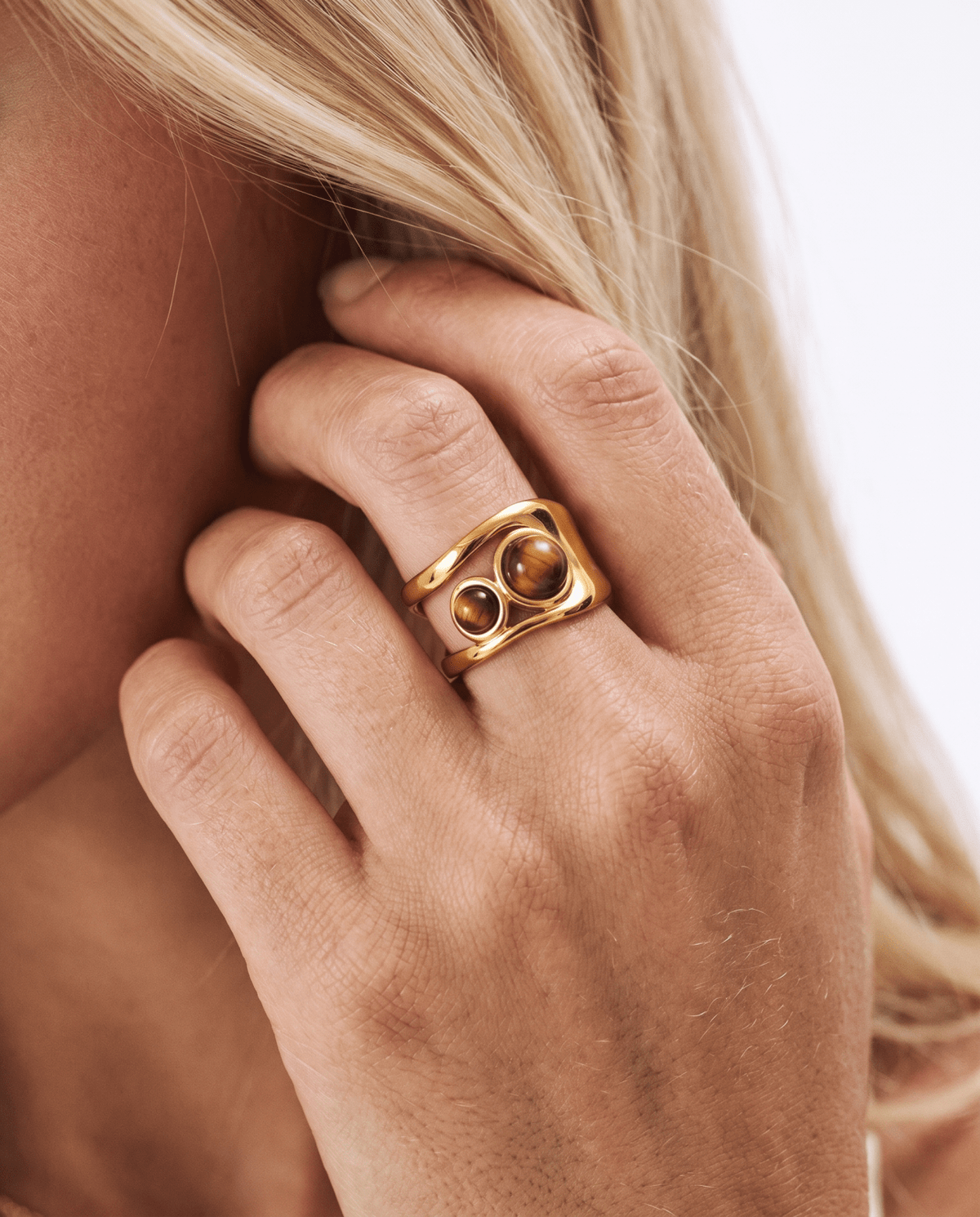 Tiki ring - Opulaire - WATERPROOF jewelry - Adjustable -