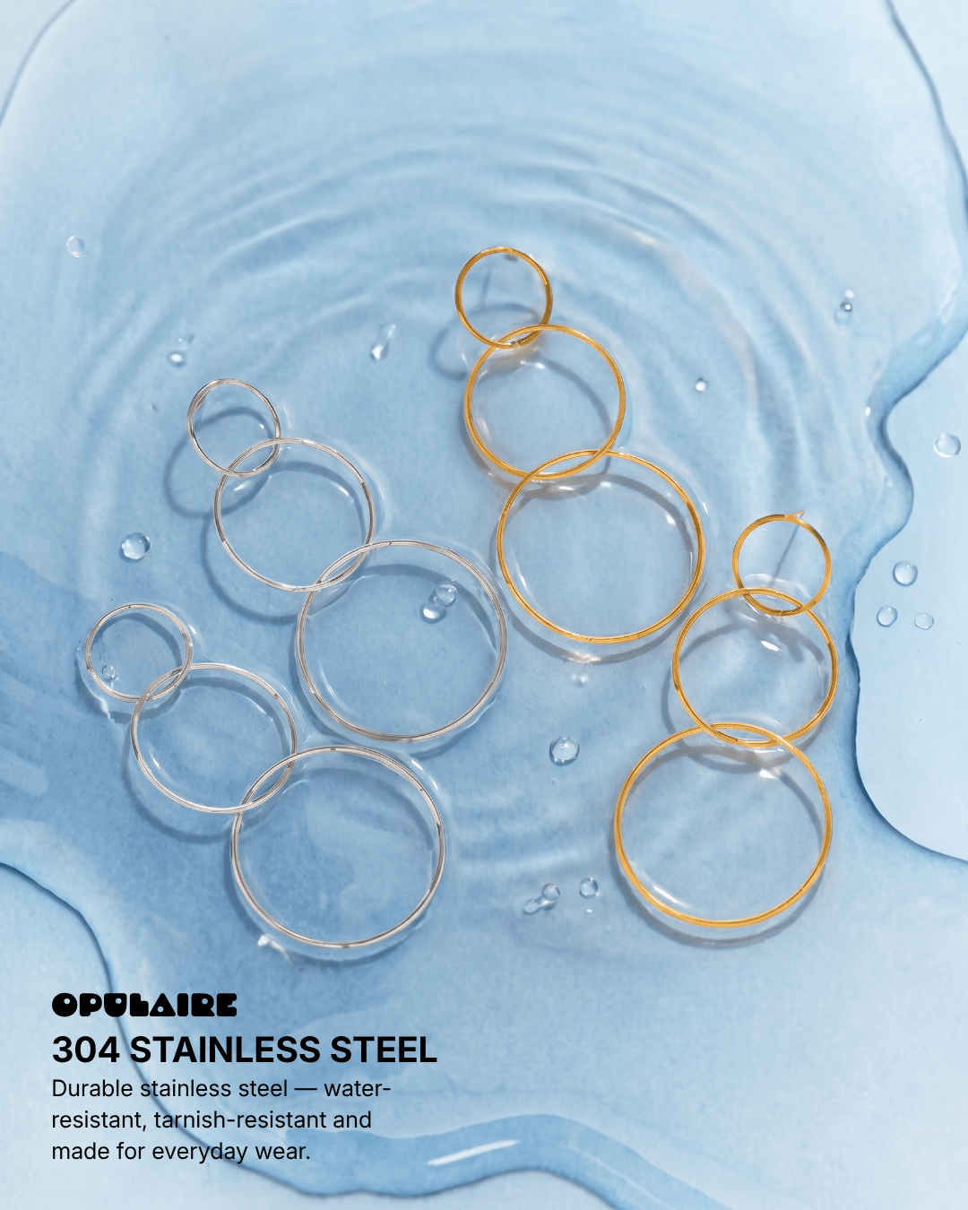Tribeca earrings - Opulaire - WATERPROOF jewelry - 