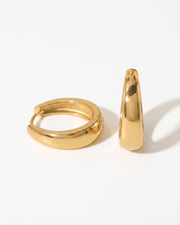 Zianne oval hoop earrings - Opulaire - WATERPROOF jewelry - 
