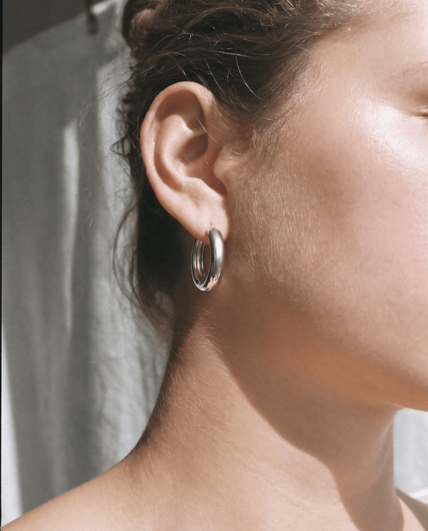 Zianne oval hoop earrings - Opulaire - WATERPROOF jewelry - Gold -